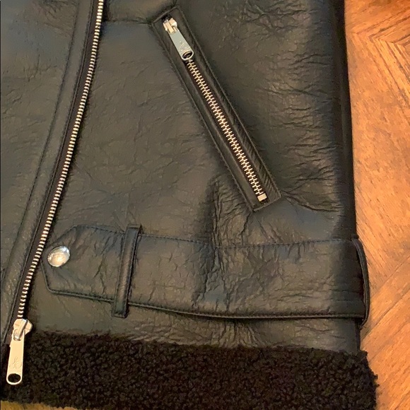 Sam Edelman Faux Shearling Lined Moto Jacket - Picture 9 of 12